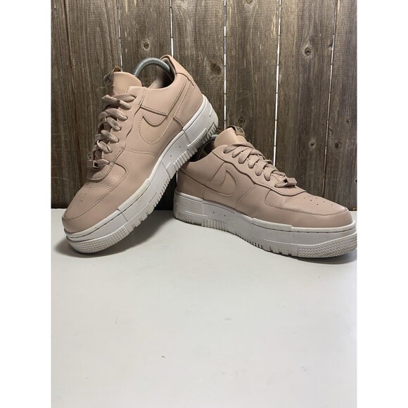 Nike Air Force 1 Pixel Beige Pink White CK6649-200 Women’s Shoe Size 10 - Picture 6 of 9